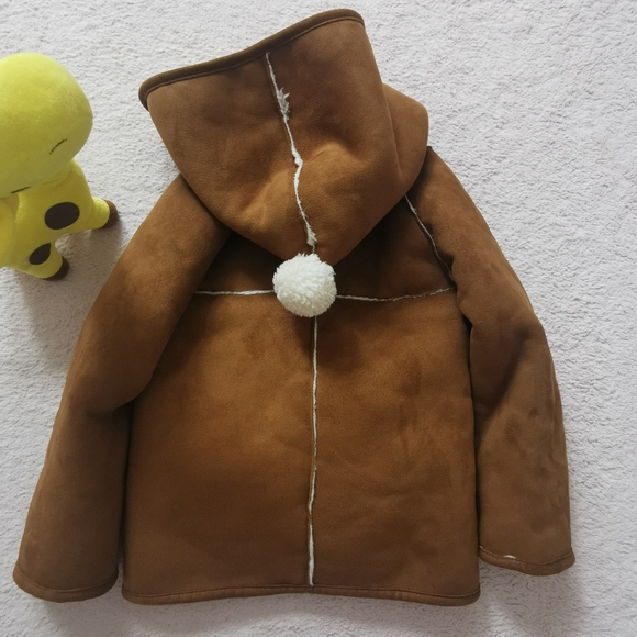 2/40 Zara Caramel Faux Shearling Coat - Picture 14 of 14